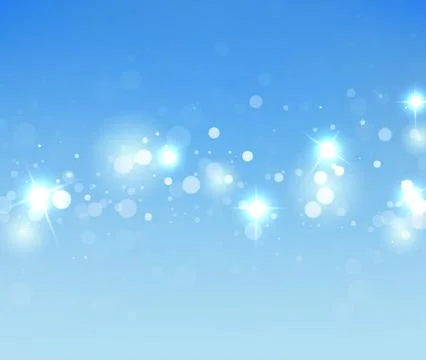 Shiny Blue Vector Bokeh Background For Christmas And Holiday Decor Stock-Illustration