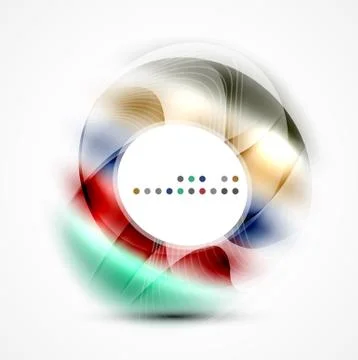 Shiny blurred cicrle template イラスト素材