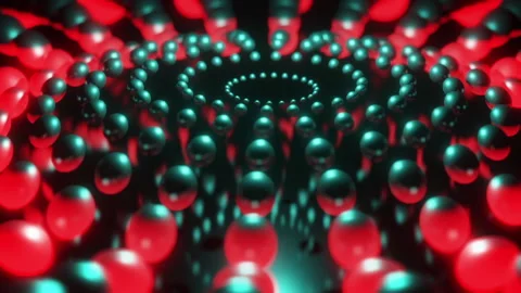 Shiny bright bouncing beads Stock Footage 243298568