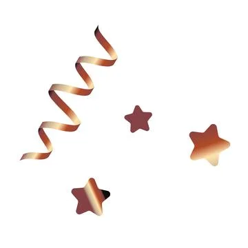 Shiny bronze glitter vector illustration on white Stock Illustration