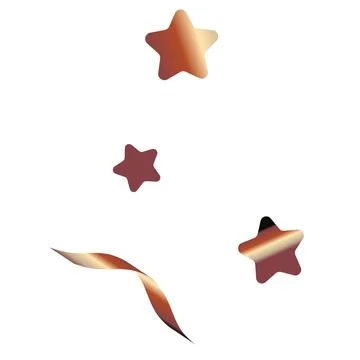 Shiny bronze glitter vector illustration on white Stock Illustration