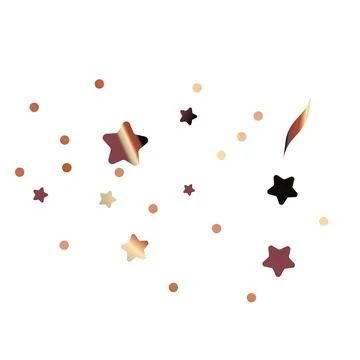 Shiny bronze glitter vector illustration on white Stock Illustration