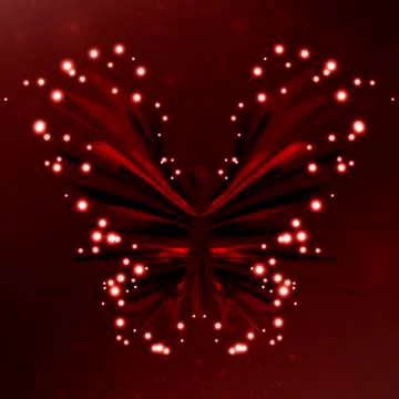 Shiny butterfly, abstract Stock-Illustration