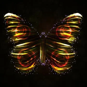 Shiny Butterfly abstract vector Stock-Illustration