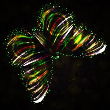 Shiny Butterfly abstract vector Illustrazione stock