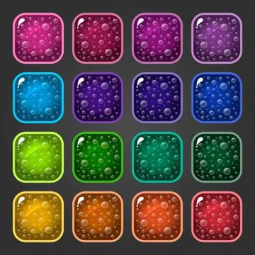 Shiny button イラスト素材