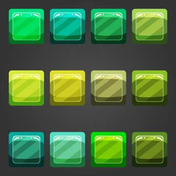 Shiny button イラスト素材