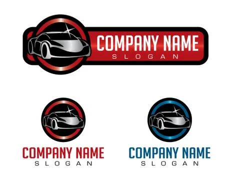 SHINY CAR LOGO Illustration