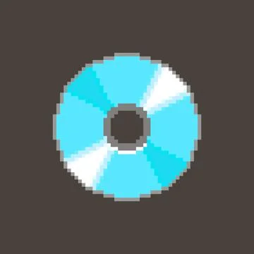 Shiny CD on black background	 Stock Illustration