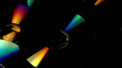Shiny CDs Stock Footage 20476493