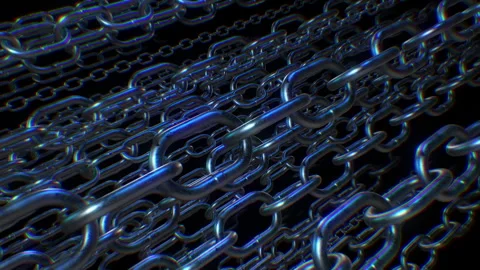 Shiny Chainlink Background Stock Footage 265156908