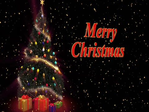 Shiny Christmas Tree 4K Stock Footage 70230613