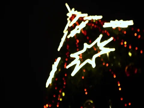 Shiny Christmas Tree Stock Footage 70171421