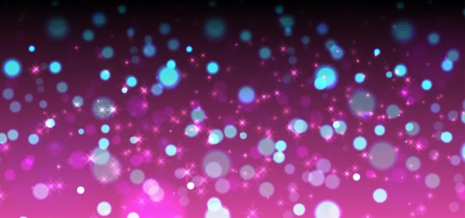 Shiny Circle Bokeh Effect Background Stock Illustration