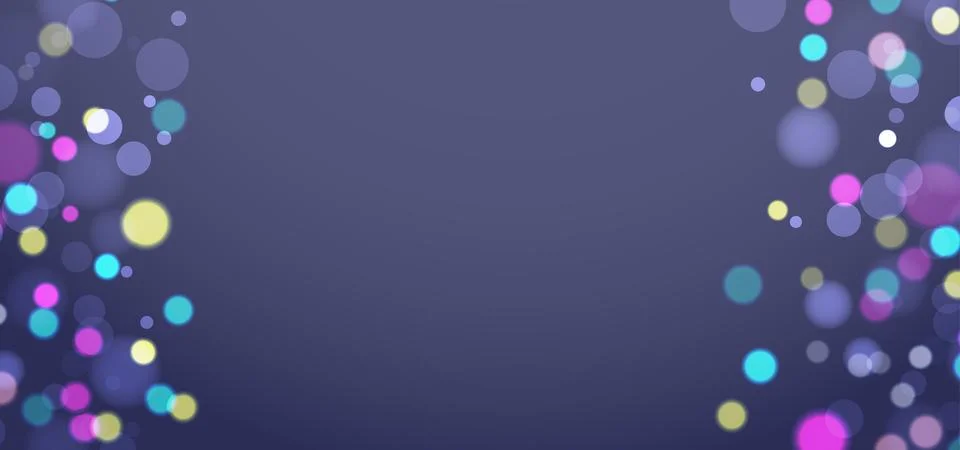 Shiny Circle Bokeh Effect Background Stock Illustration