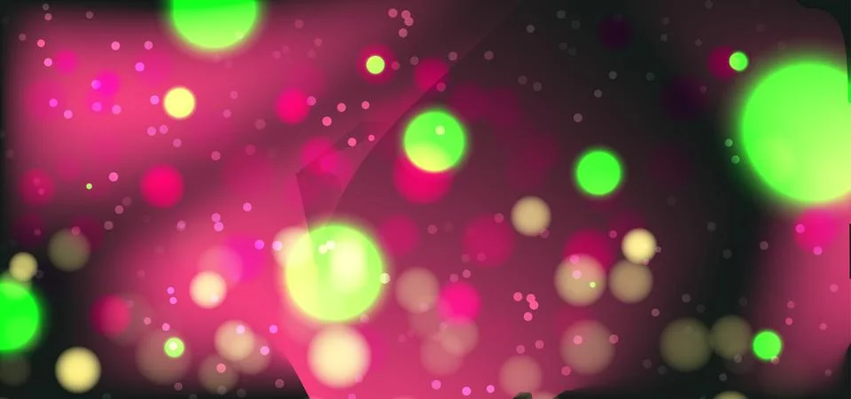 Shiny Circle Bokeh Effect Background Stock Illustration