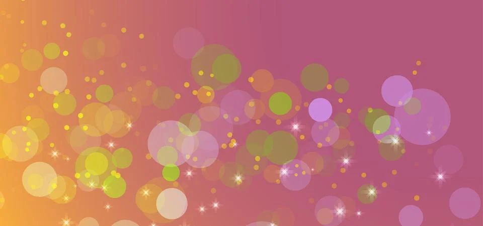 Shiny Circle Bokeh Effect Background Stock Illustration