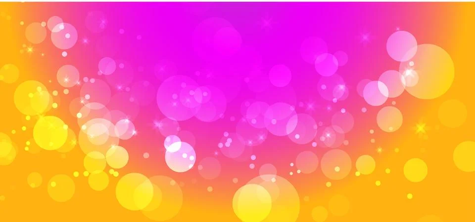 Shiny Circle Bokeh Effect Background Stock Illustration