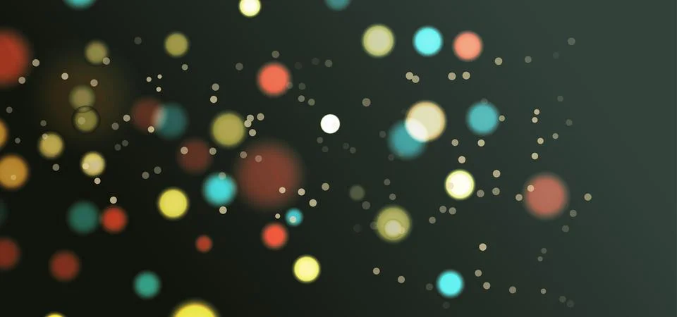 Shiny Circle Bokeh Effect Background Stock Illustration