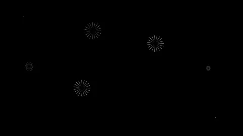 Shiny circle burst line shape with fast pop-up animation of modern firework.. Stock Footage 337580045