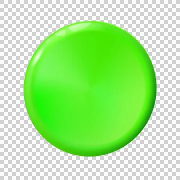 Shiny circle light green button. png Stock Illustration