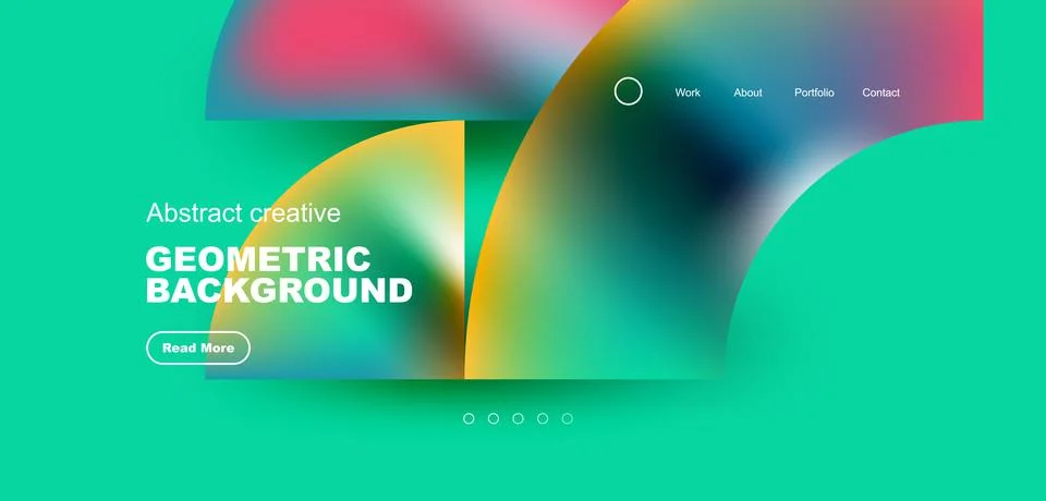 Shiny circles and round elements geometric background. Vector illustration for Illustrazione stock