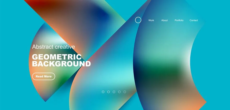 Shiny circles and round elements geometric background. Vector illustration for Illustrazione stock