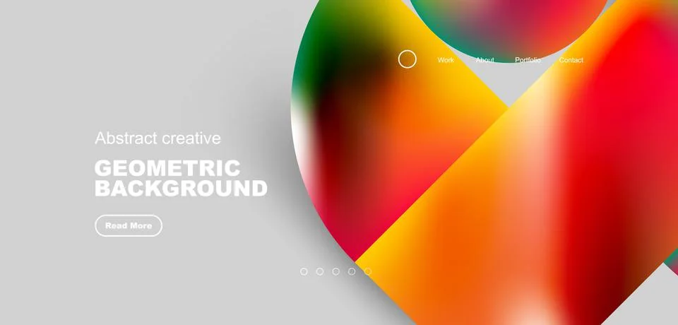 Shiny circles and round elements geometric background. Vector illustration for Illustrazione stock