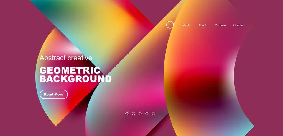 Shiny circles and round elements geometric background. Vector illustration for Illustrazione stock