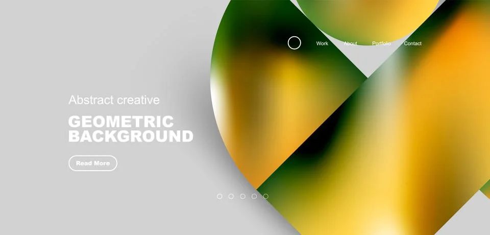 Shiny circles and round elements geometric background. Vector illustration for Stock Illustration