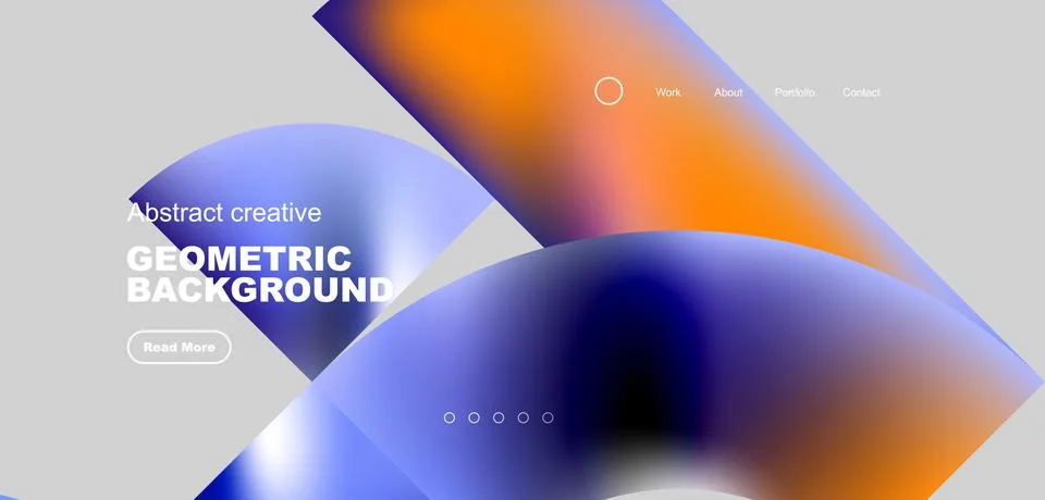 Shiny circles and round elements geometric background. Vector illustration for Stock Illustration