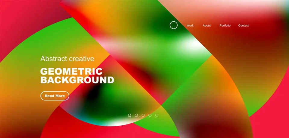 Shiny circles and round elements geometric background. Vector illustration for Stock Illustration