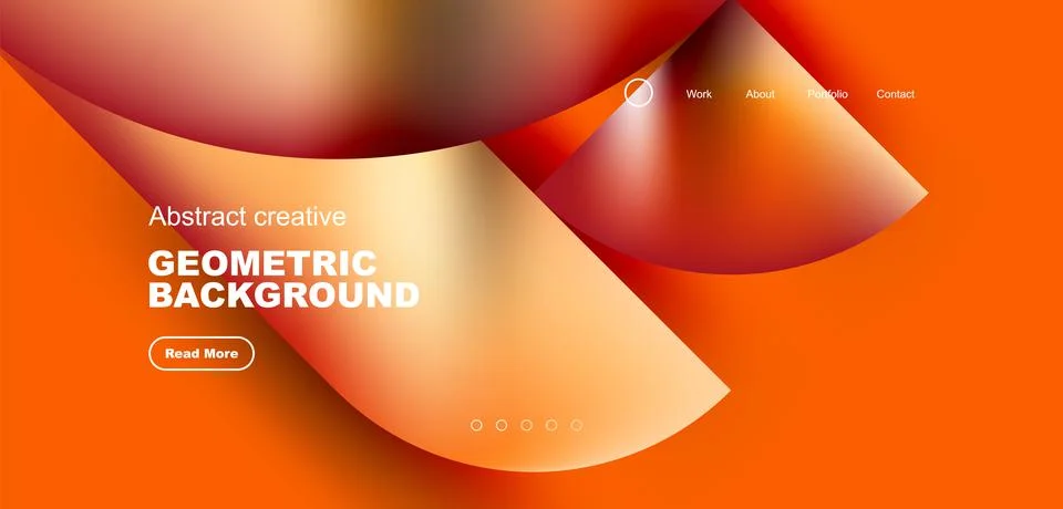 Shiny circles and round elements geometric background. Vector illustration for Illustrazione stock