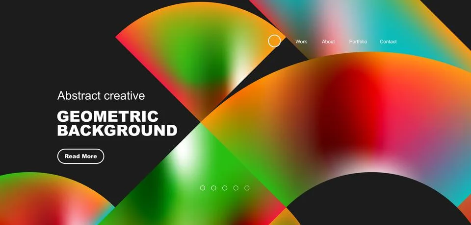 Shiny circles and round elements geometric background. Vector illustration for Illustrazione stock
