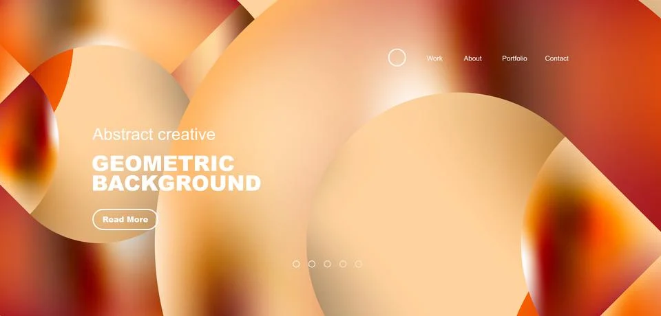 Shiny circles and round elements geometric background. Vector illustration for Illustrazione stock
