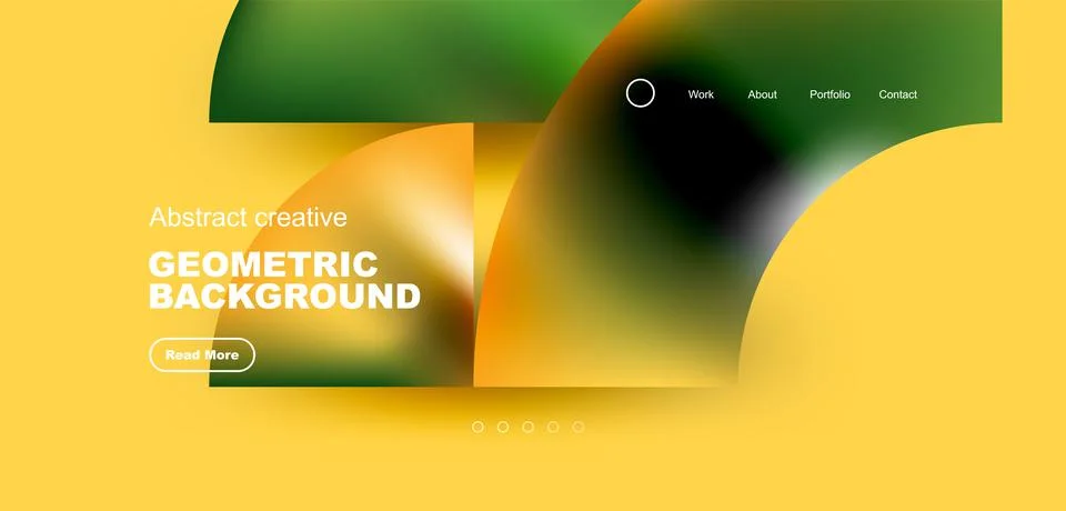 Shiny circles and round elements geometric background. Vector illustration for Illustrazione stock