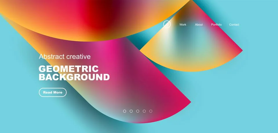Shiny circles and round elements geometric background. Vector illustration for Stockillustratie