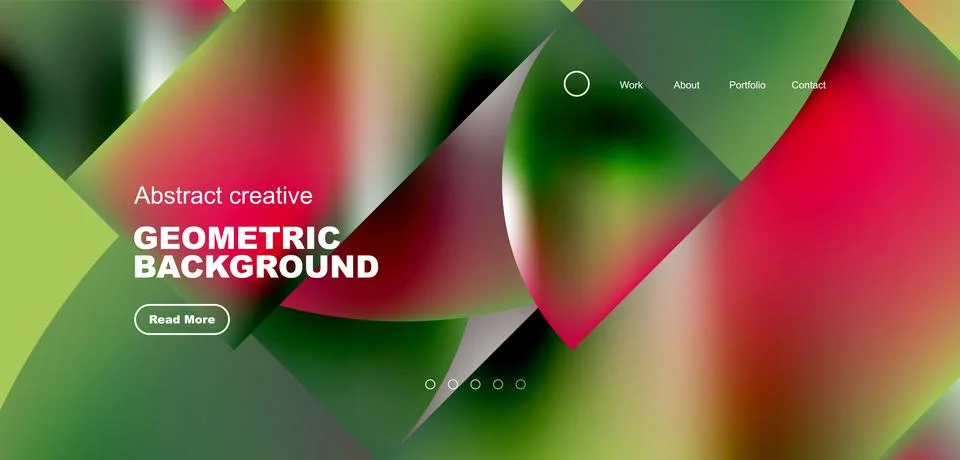 Shiny circles and round elements geometric background. Vector illustration for Illustrazione stock