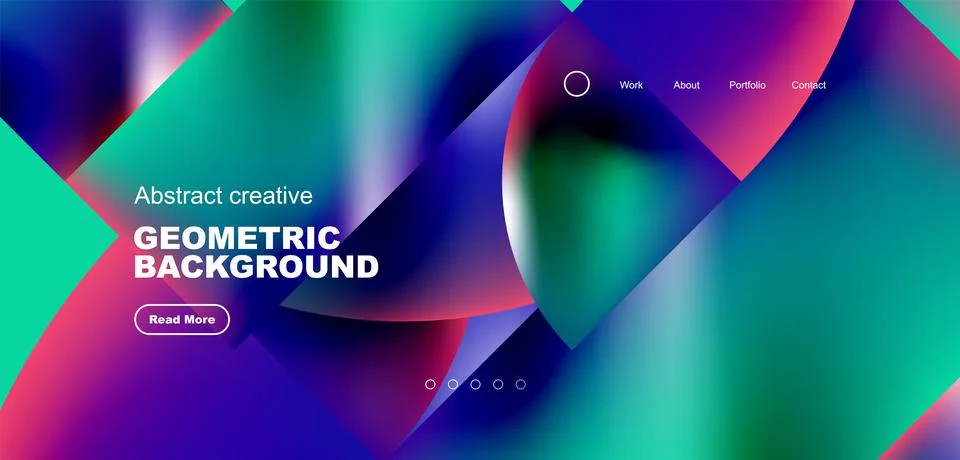 Shiny circles and round elements geometric background. Vector illustration for Illustrazione stock