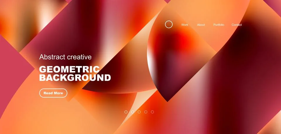 Shiny circles and round elements geometric background. Vector illustration for Illustrazione stock