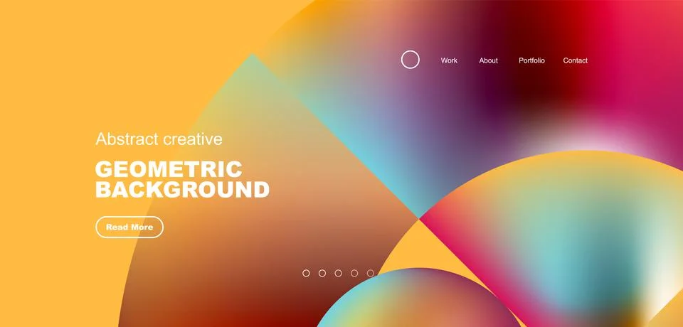 Shiny circles and round elements geometric background. Vector illustration for Stock Illustration