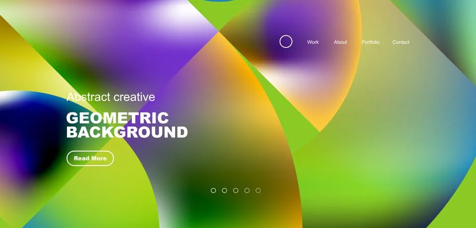 Shiny circles and round elements geometric background. Vector illustration for Stock Illustration