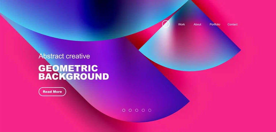 Shiny circles and round elements geometric background. Vector illustration for Illustrazione stock