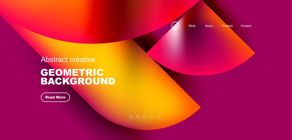 Shiny circles and round elements geometric background. Vector illustration for 스톡 일러스트
