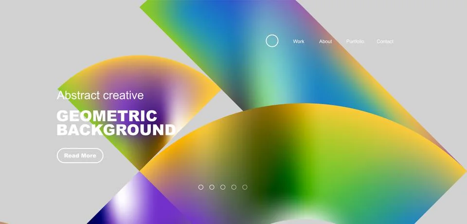 Shiny circles and round elements geometric background. Vector illustration for Stock Illustration