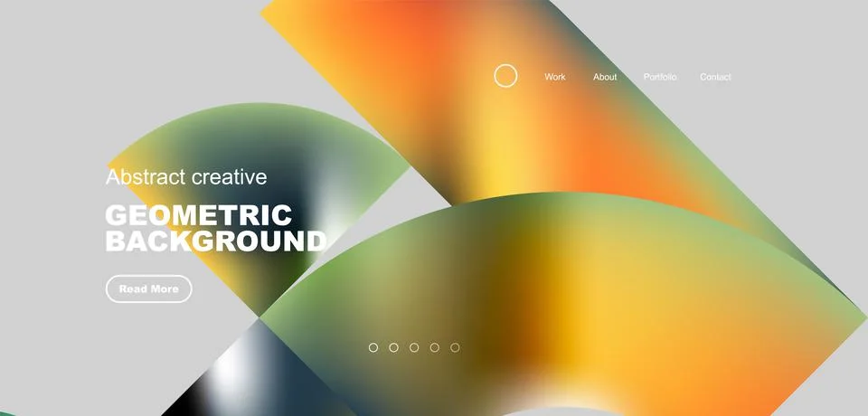 Shiny circles and round elements geometric background. Vector illustration for Illustrazione stock