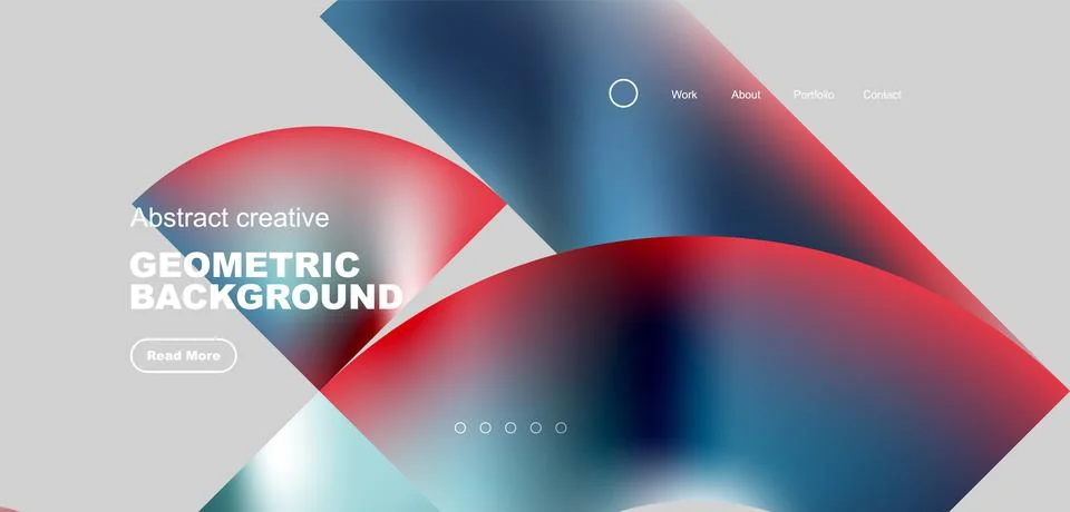 Shiny circles and round elements geometric background. Vector illustration for Illustrazione stock