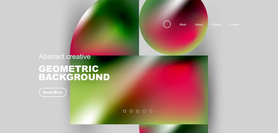 Shiny circles and round elements geometric background. Vector illustration for Illustrazione stock