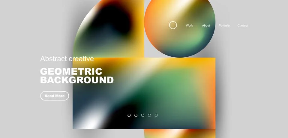 Shiny circles and round elements geometric background. Vector illustration for Illustrazione stock