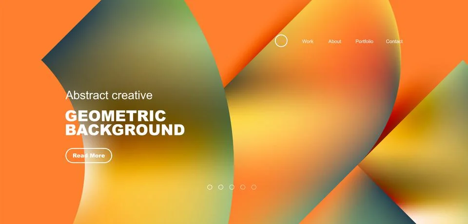Shiny circles and round elements geometric background. Vector illustration for Illustrazione stock